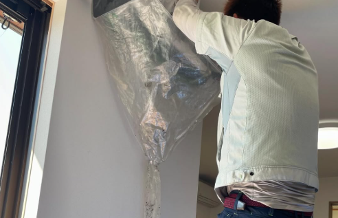 エアコンクリーニング作業例